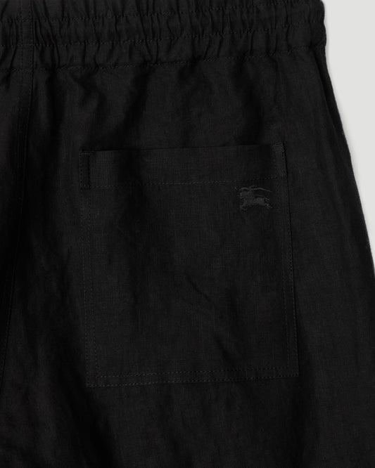 Linen Trousers in Black