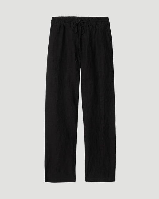 Linen Trousers in Black