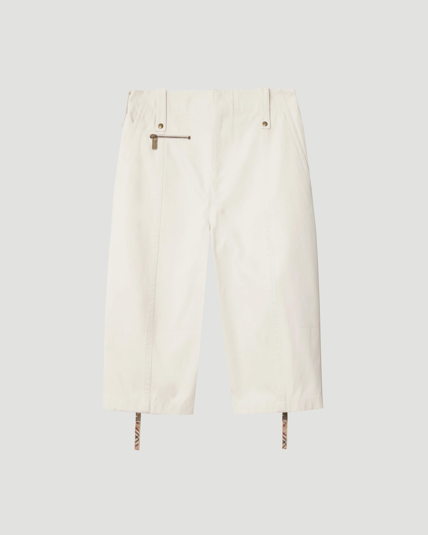 Cotton Capri Trousers in Quartz