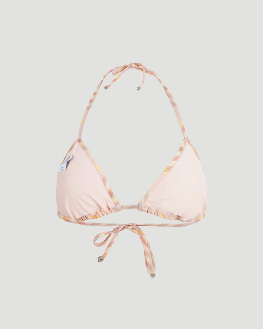 Check Bikini Top in Teacup
