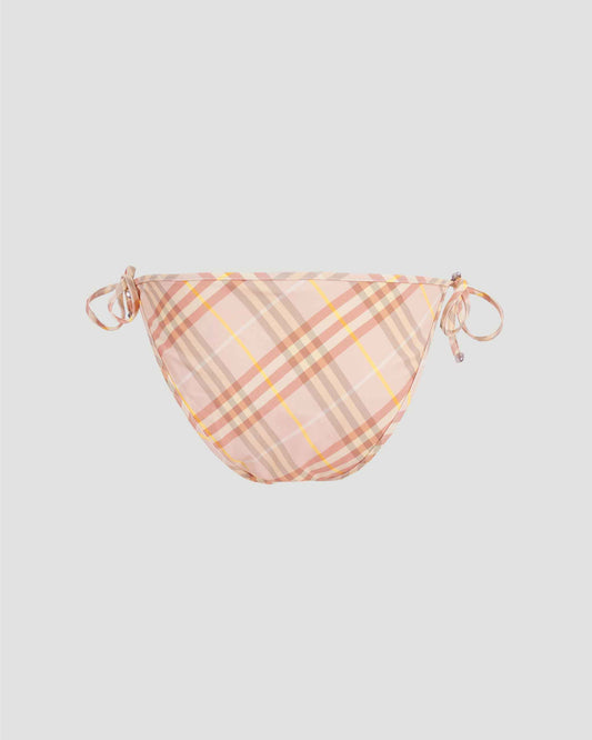 Check Bikini Bottoms in Teacup