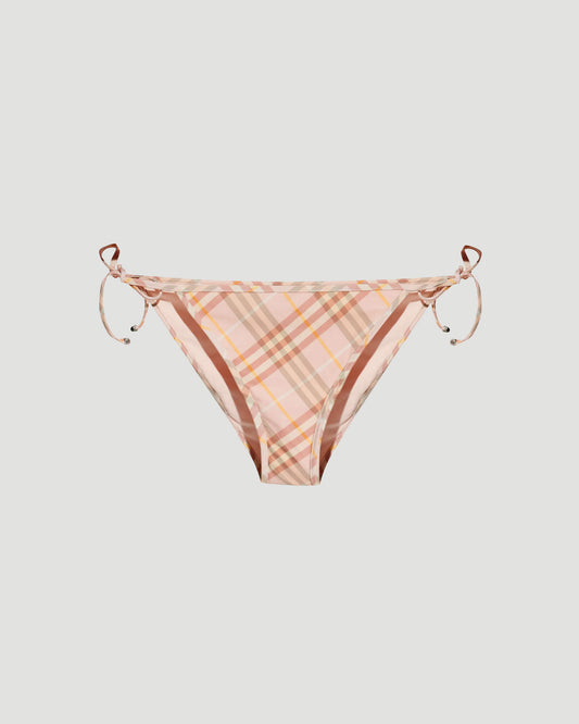 Check Bikini Bottoms in Teacup