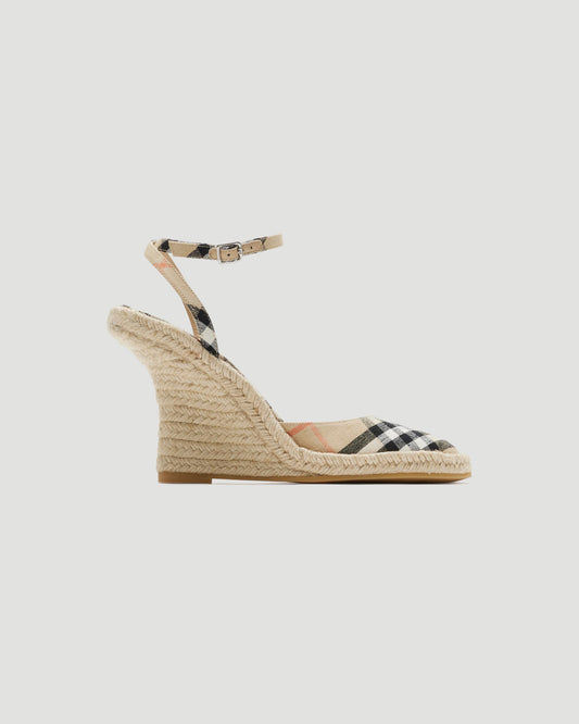 Check Mews Espadrille Pumps