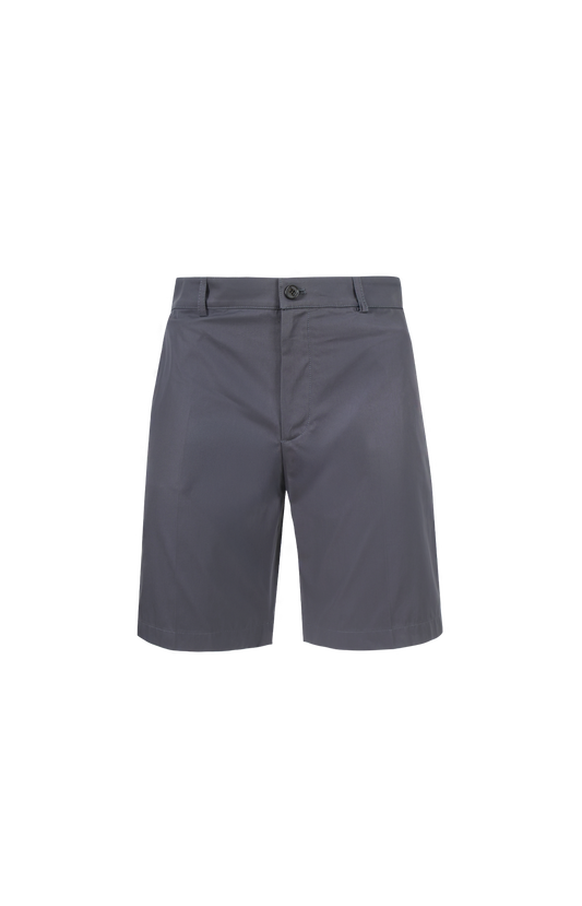 Burberry Cotton Chino Shorts in Magnet in Grey — front view