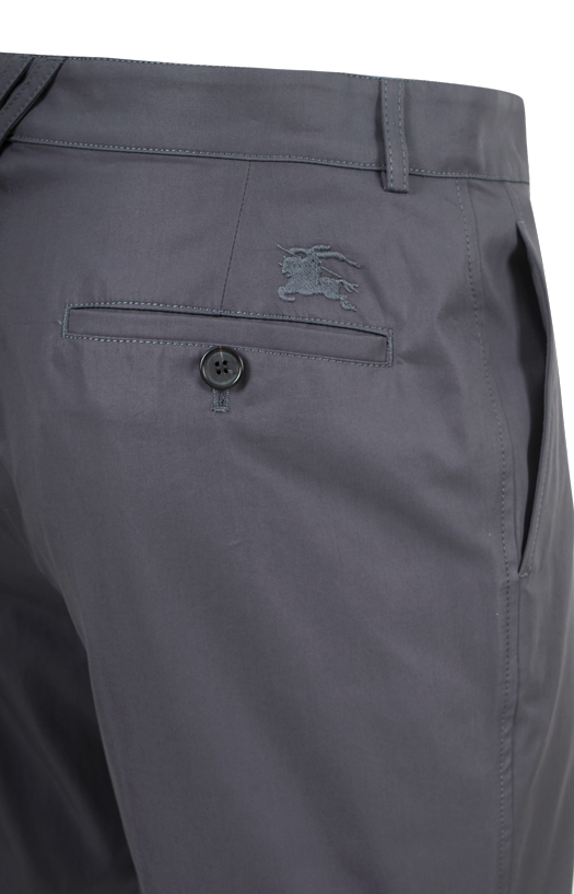 Burberry Cotton Chino Shorts in Magnet in Grey — product photo 2