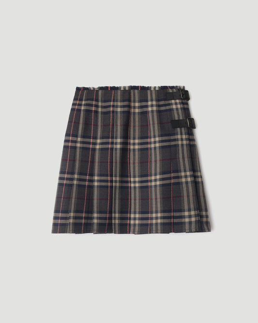 Check Wool Mini Kilt