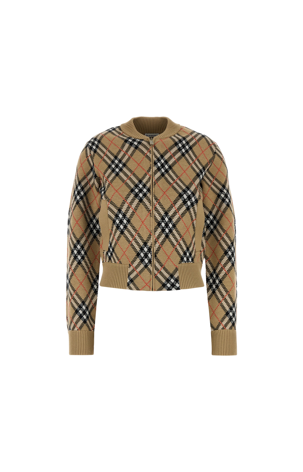Embroidered Wool Blend Cardigan
