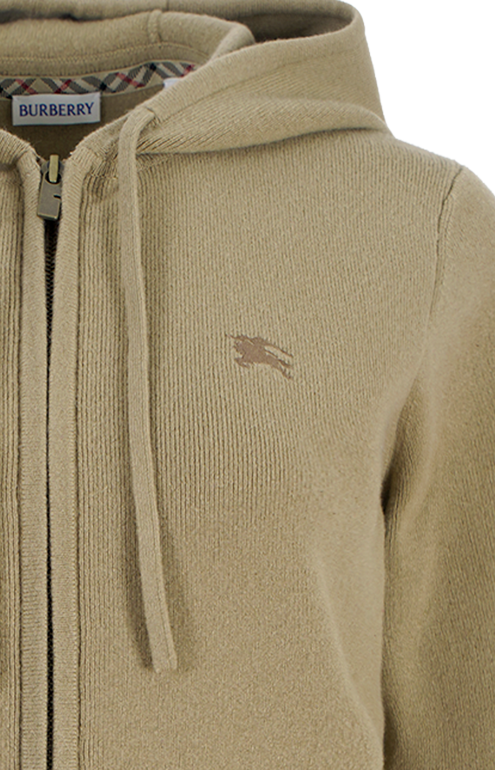 Cashmere Blend Zip Hoodie