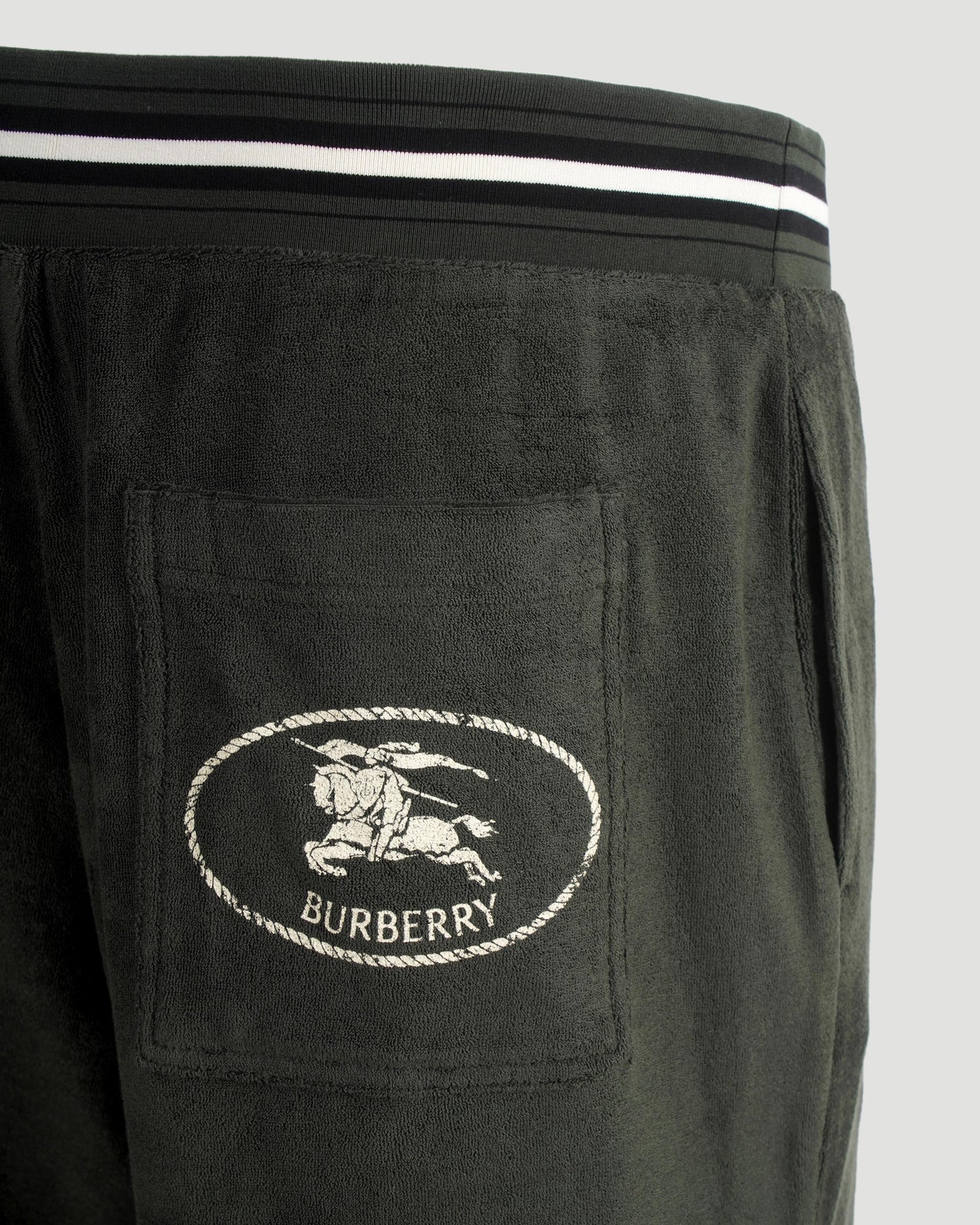 Towelling Shorts in Shale Green