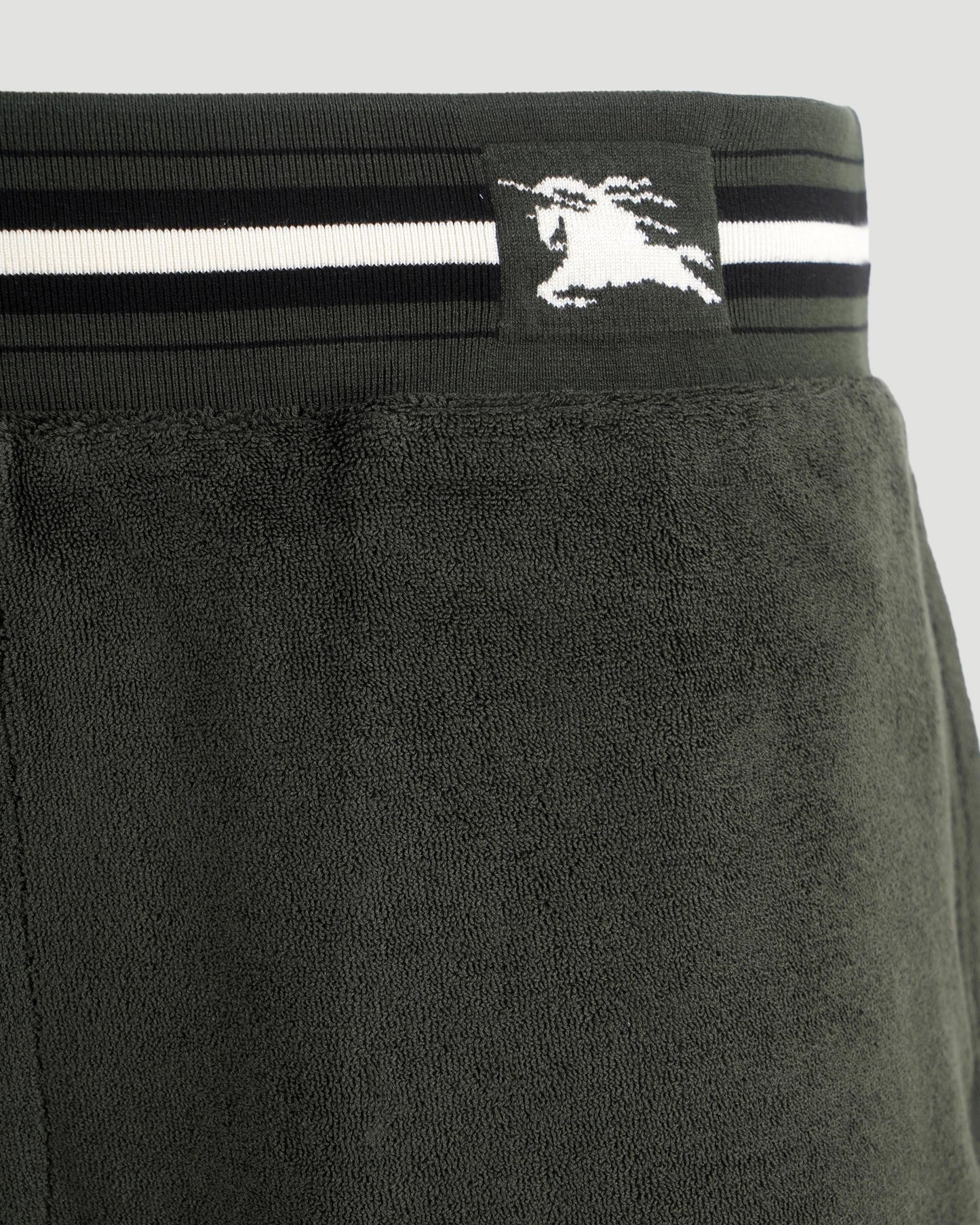 Towelling Shorts in Shale Green