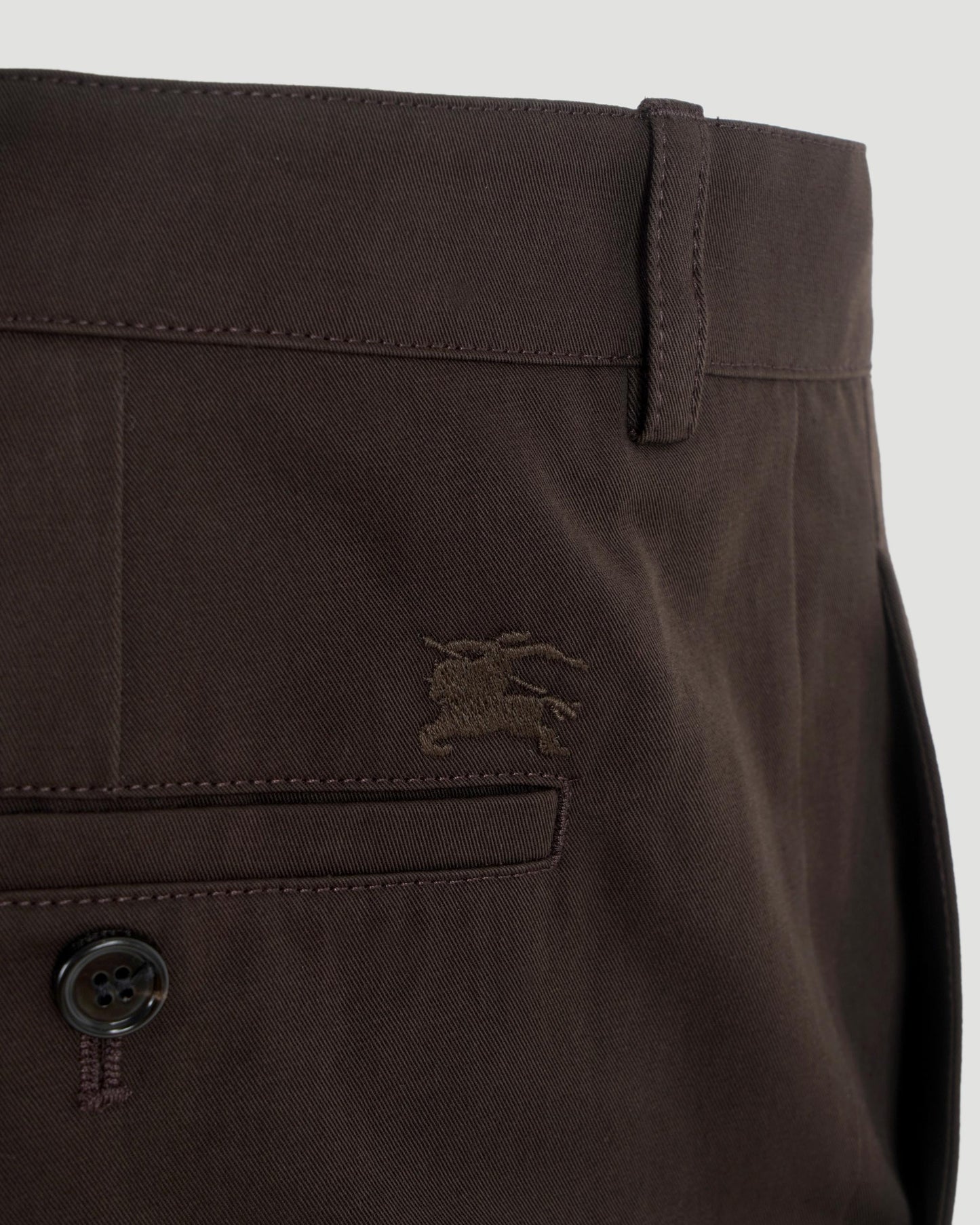 Cotton Chinos in Clove Brown