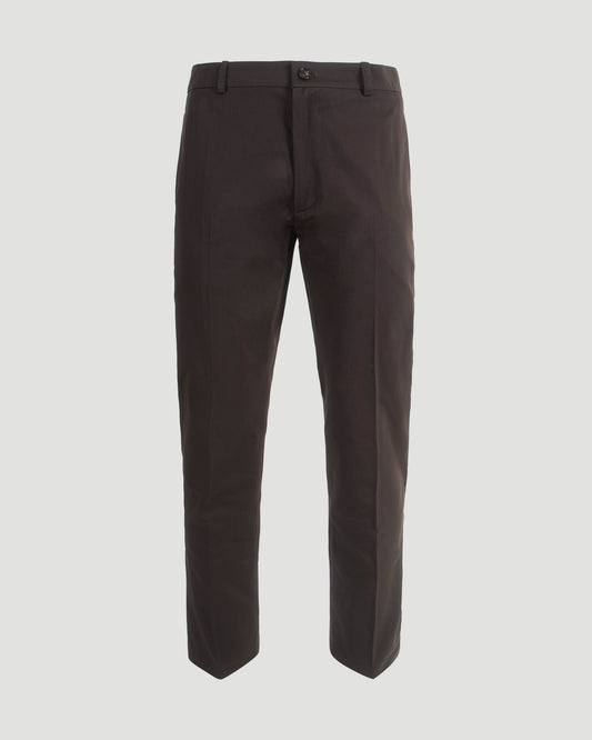 Cotton Chinos in Clove Brown