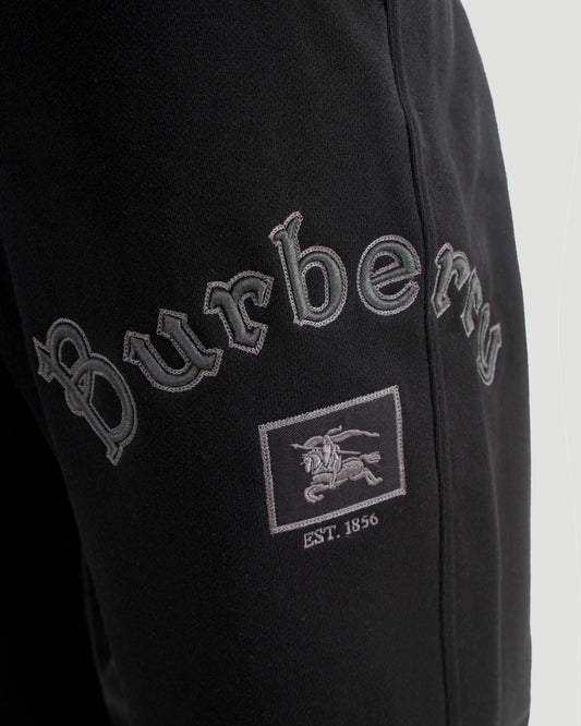 Gothic Logo Cotton Jogging Pants