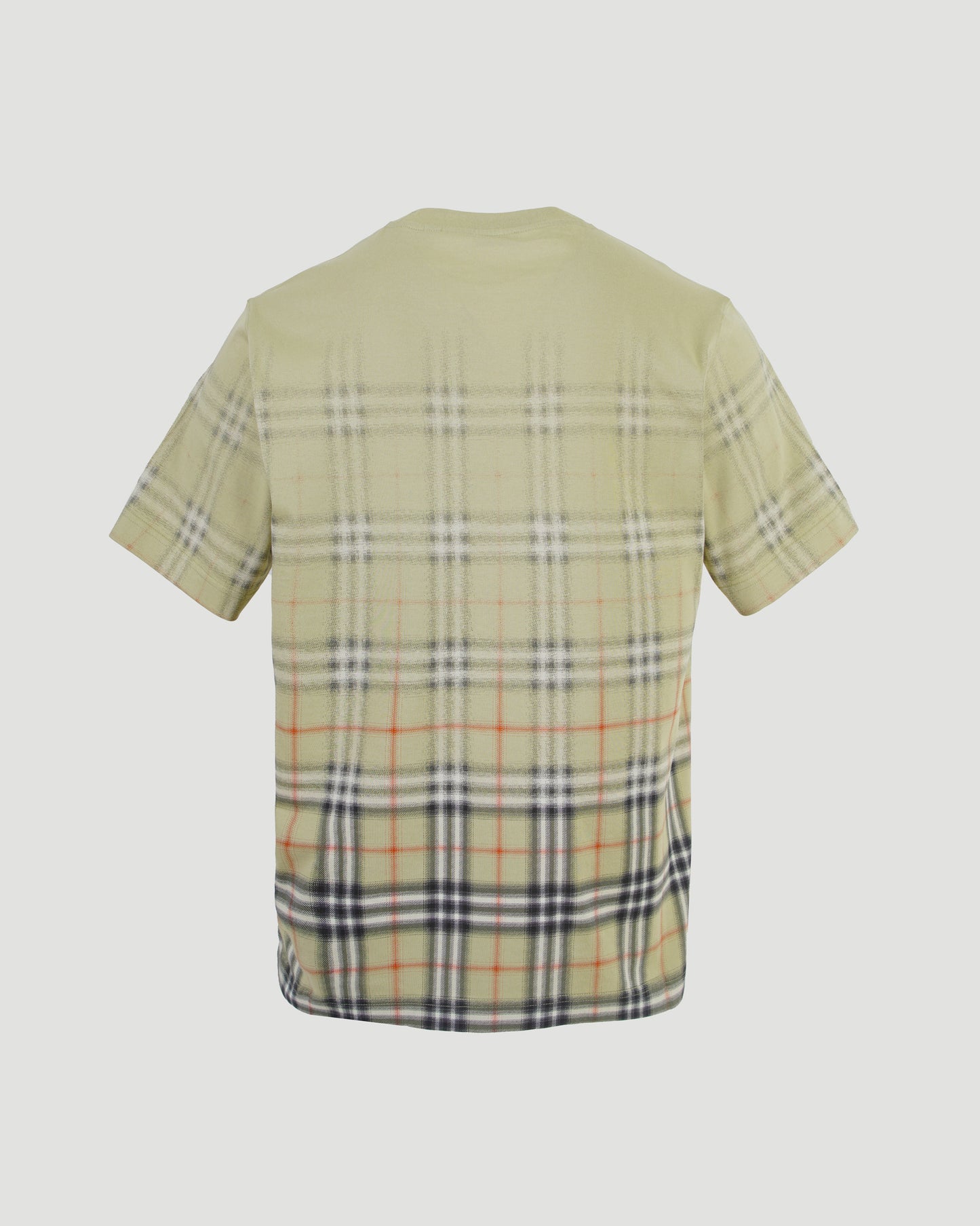 Gradient Check Cotton T-shirt