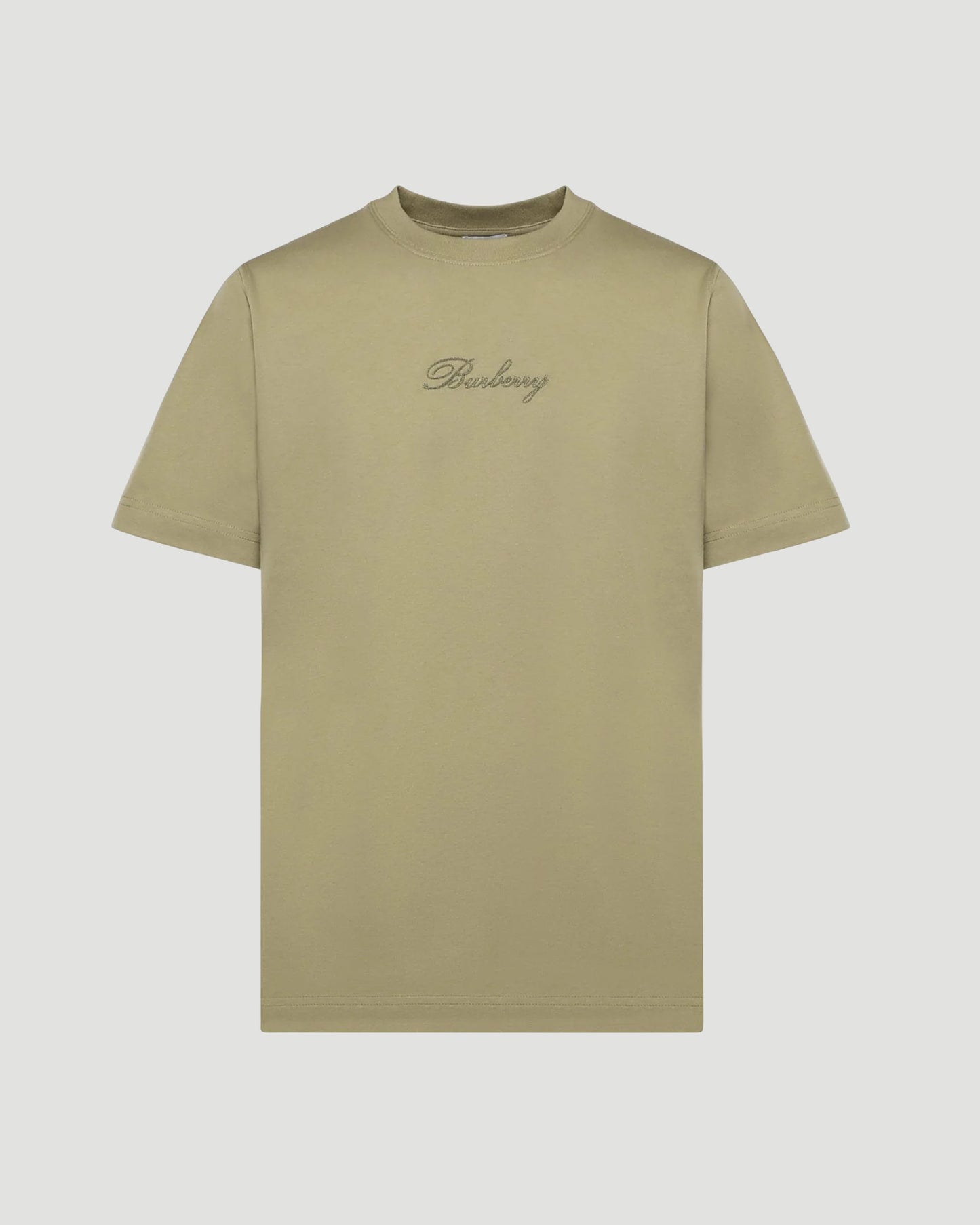 Check Cursive Logo Cotton T-shirt