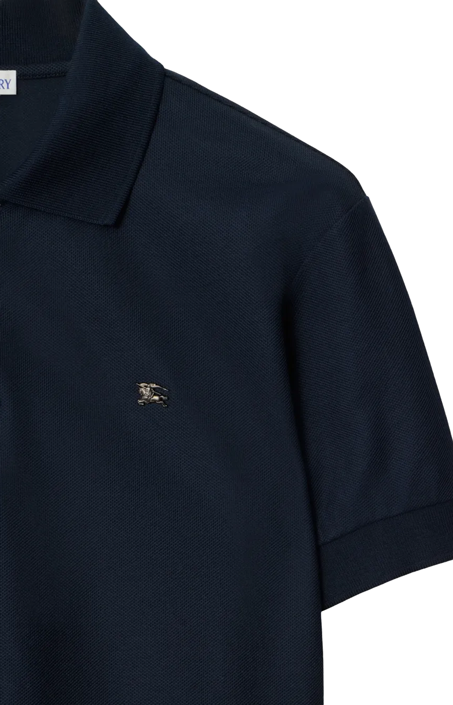 Burberry Metal Knight Cotton Polo Shirt in Navy — product photo 3