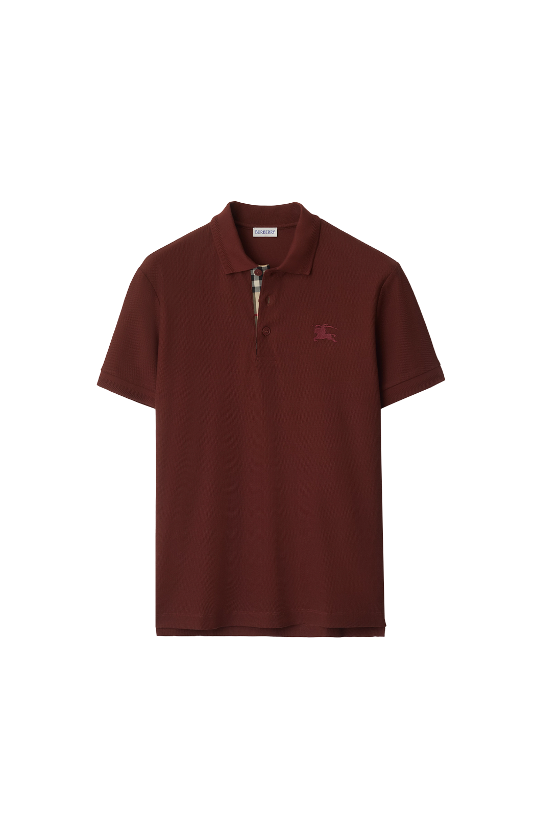 Cotton Polo Shirt in Box Red