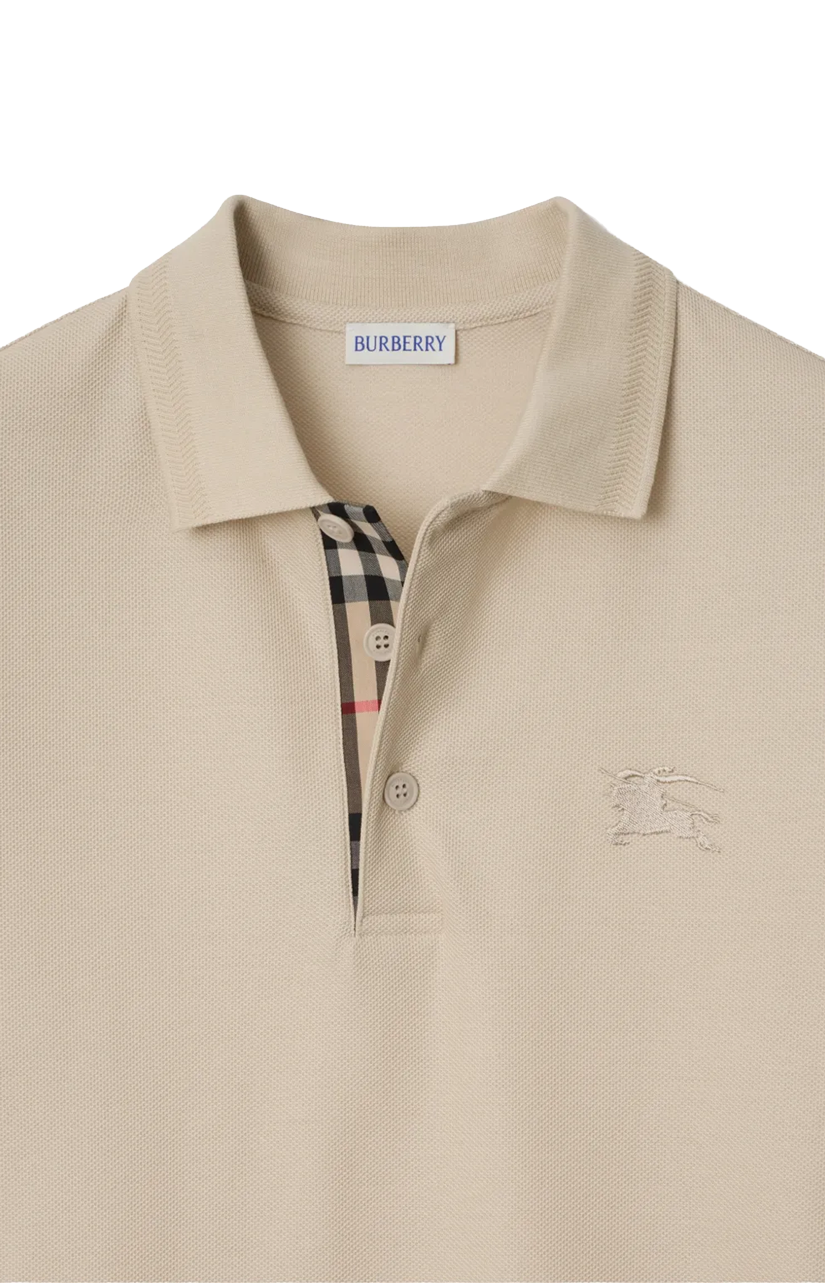 Cotton Polo Shirt in Clam