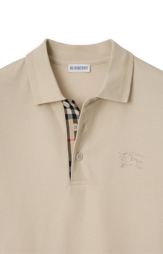Burberry Cotton Polo Shirt in Clam — product photo 2