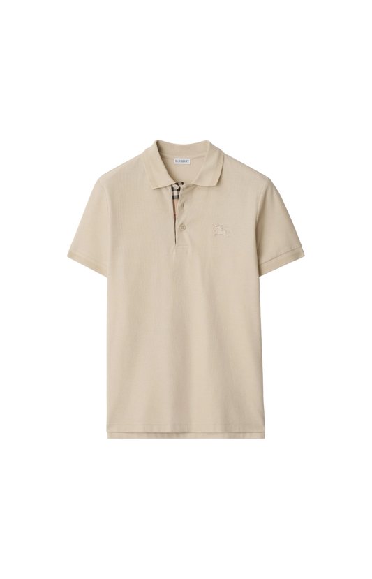 Burberry Cotton Polo Shirt in Clam — front view