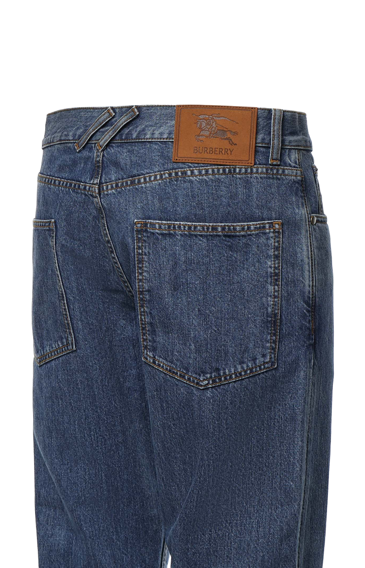 Straight Jeans in Mid Blue