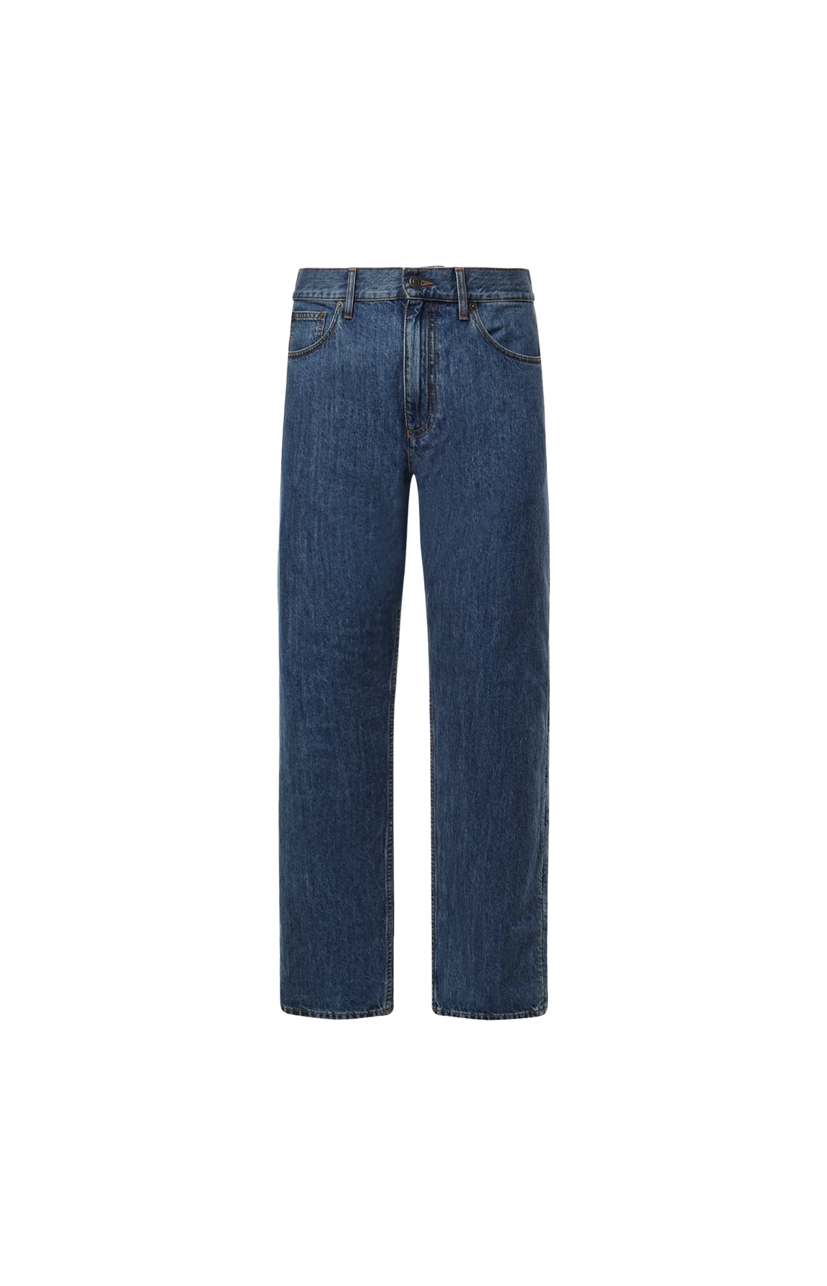 Straight Jeans in Mid Blue