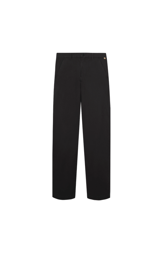 Cotton Twill Chinos in Black