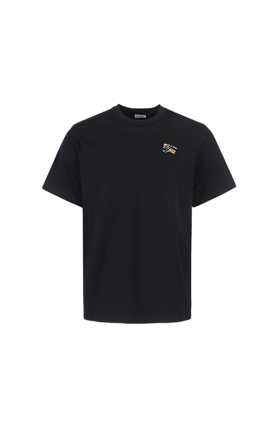 Burberry Knight Cotton T-shirt in Black