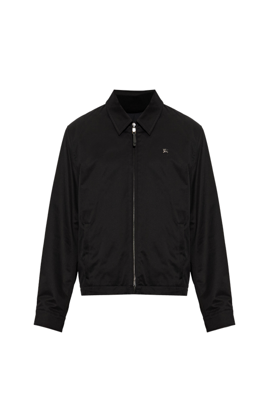Burberry Detachable Gilet Bloomsbury Harrington Jacket in Black — front view
