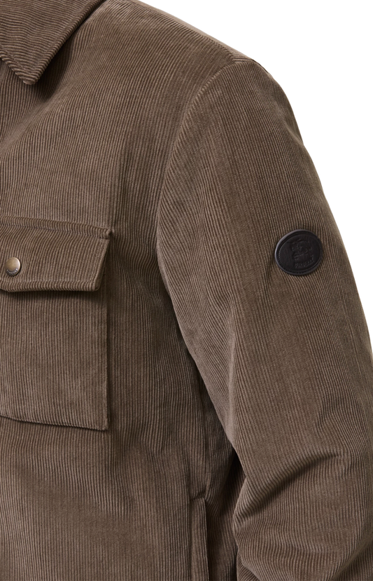 Corduroy Dalewood Overshirt in Sepia Brown