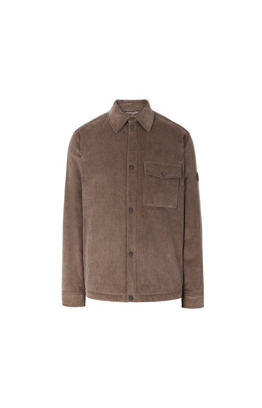 Corduroy Dalewood Overshirt in Sepia Brown