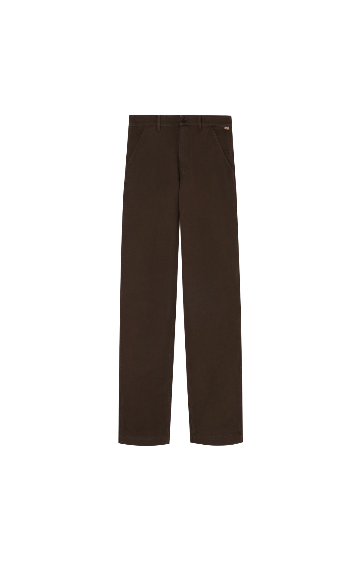 Cotton Twill Chinos in Clove Brown