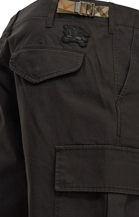 Burberry Cotton Cargo Trousers in Brown — product photo 2
