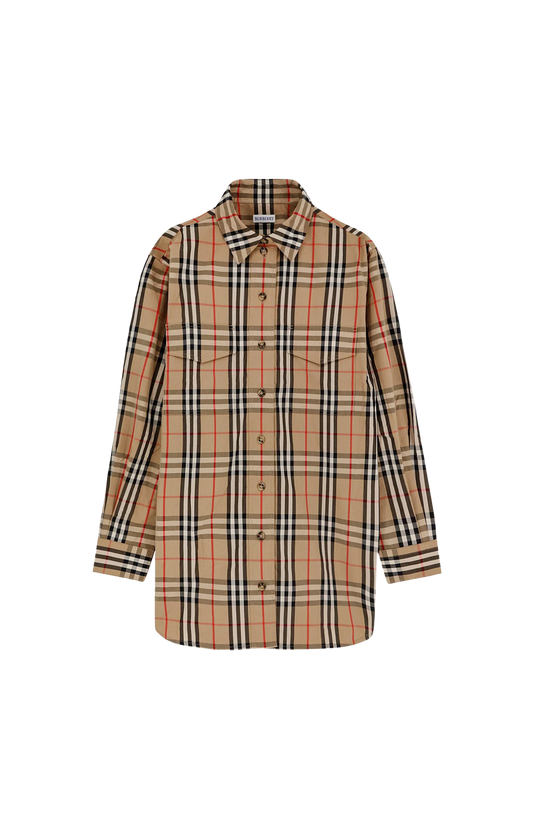 Vintage Check Pattern Shirt