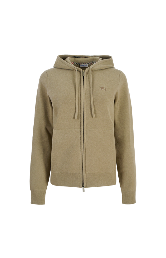 Cashmere Blend Zip Hoodie