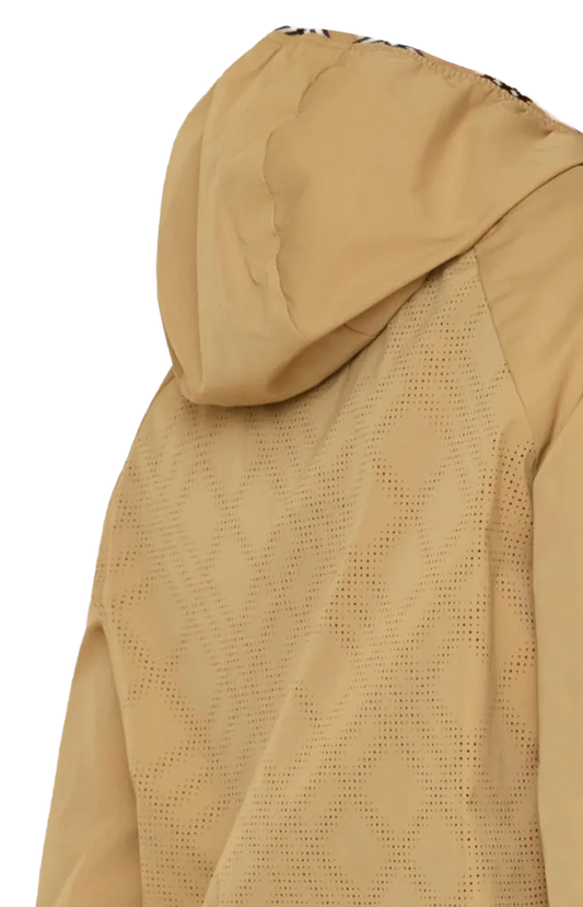 Stretch Nylon Hooded Jacket