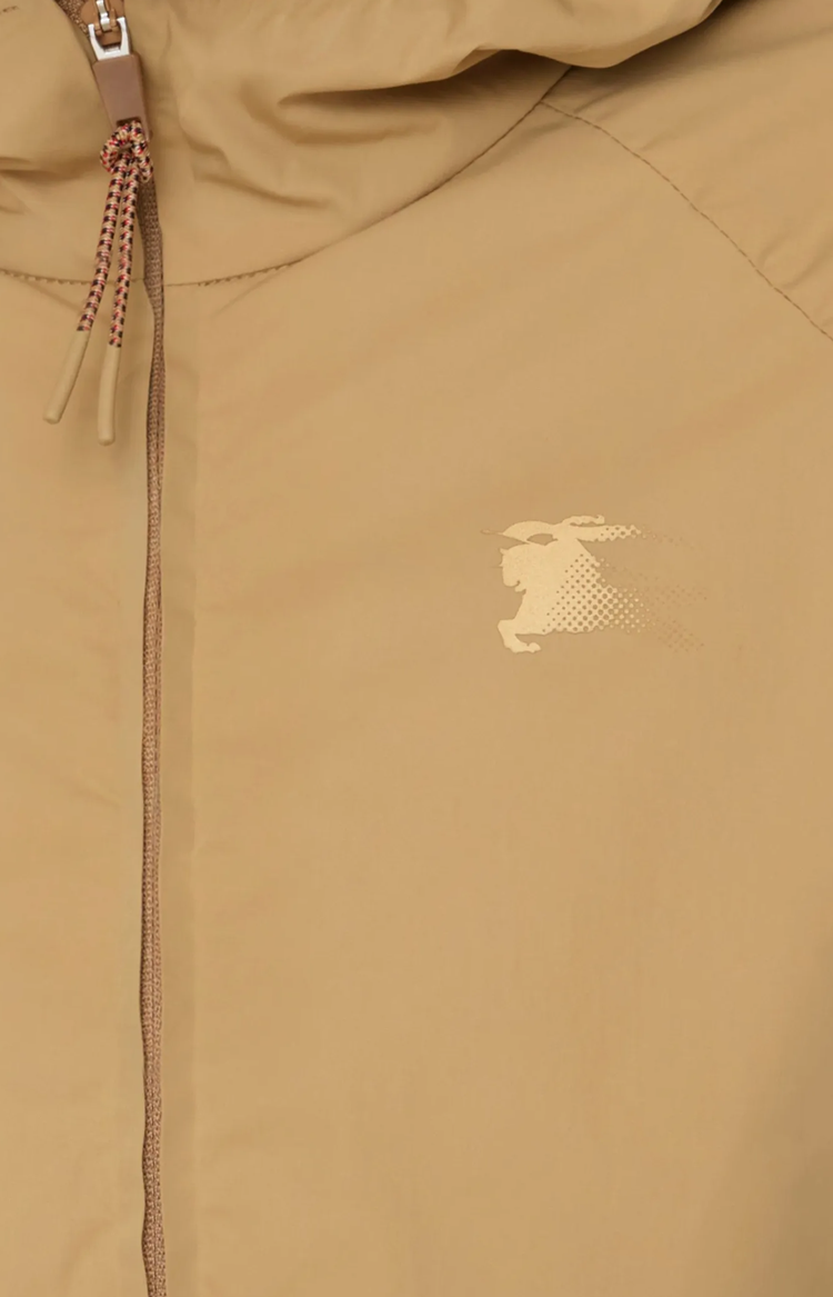 Stretch Nylon Hooded Jacket