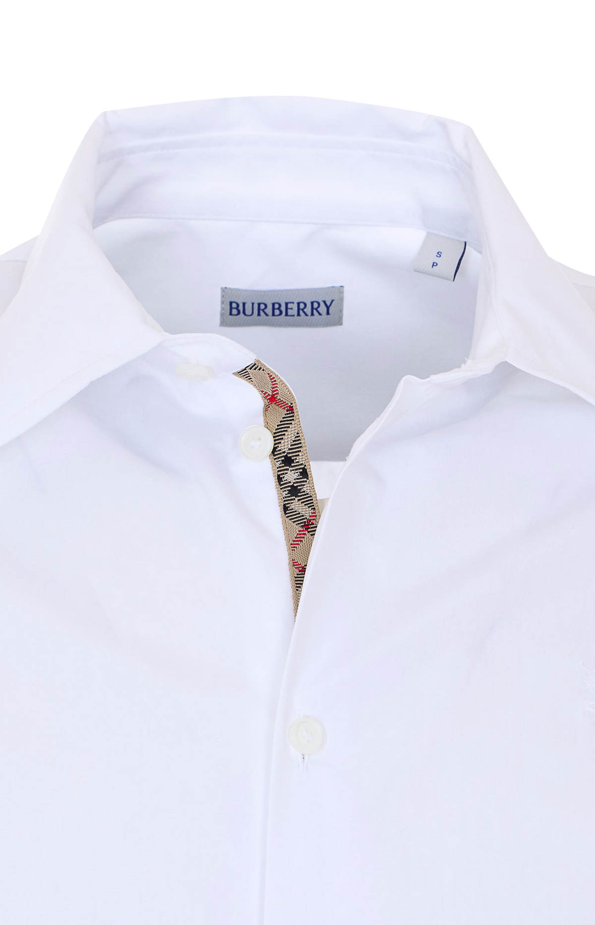 Classic Fit Cotton Poplin Shirt in White