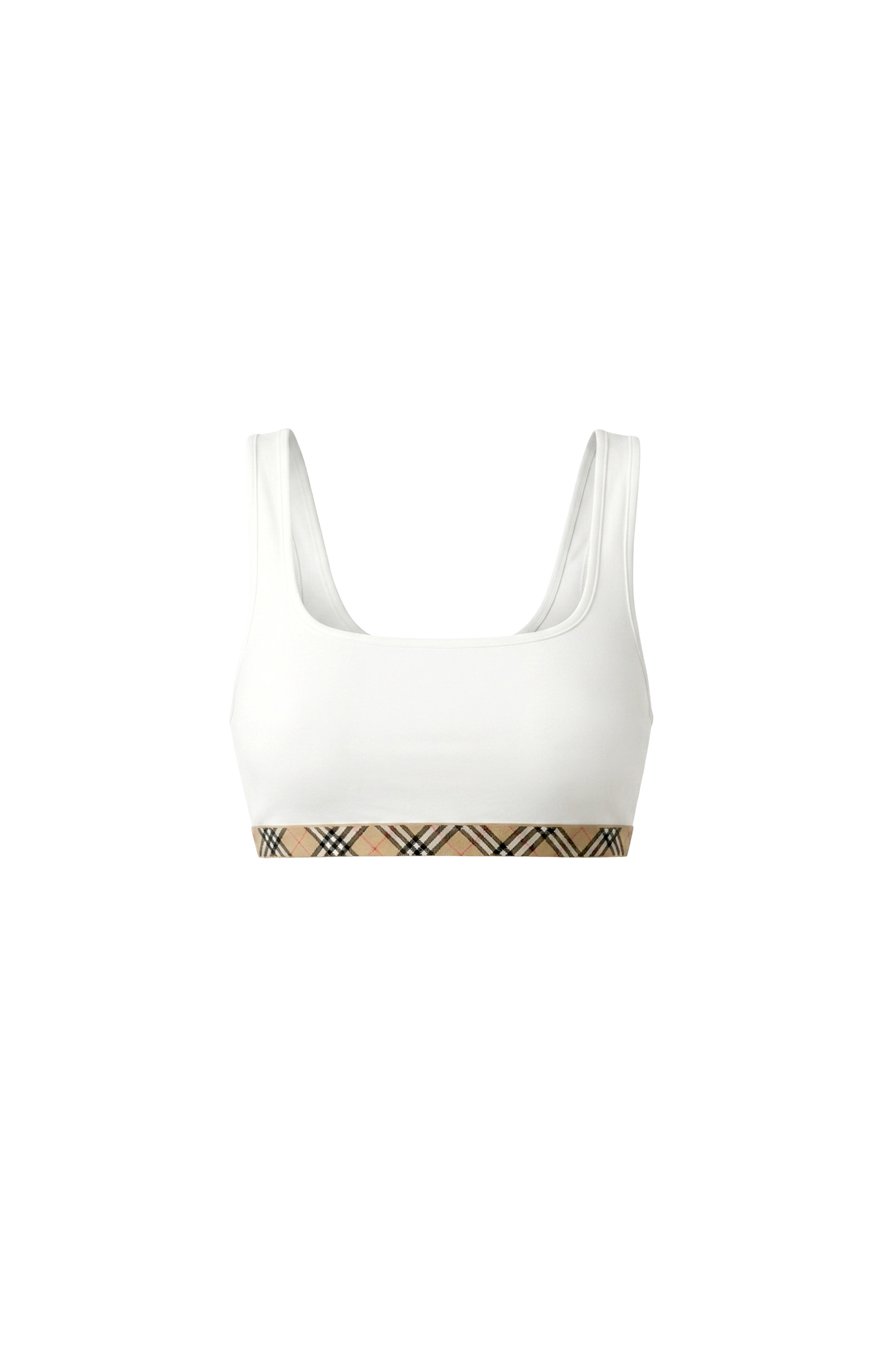 Check Trim Bikini Top