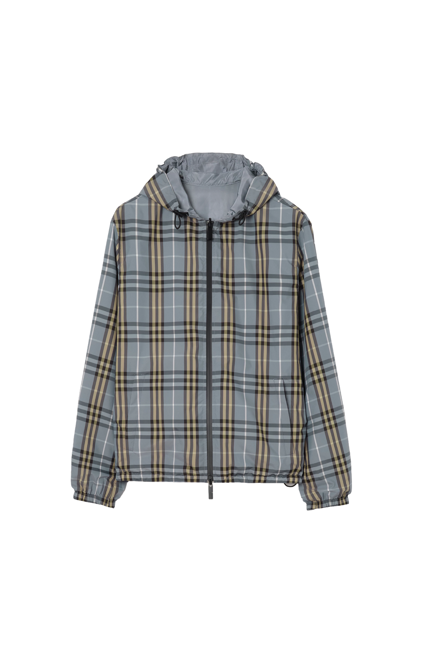 Reversible Check Hooded Jacket
