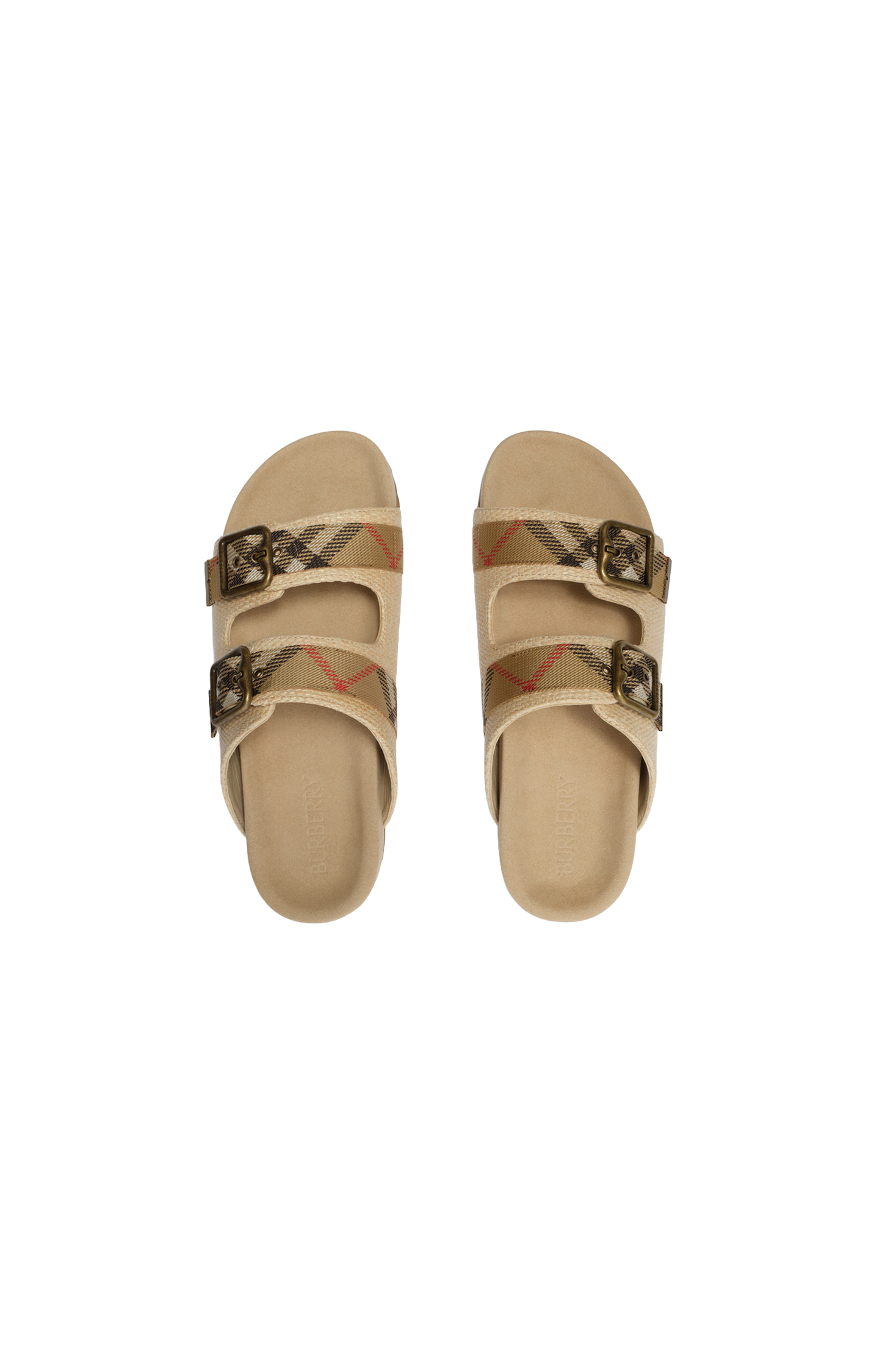 Check Suede Urchin Sandals