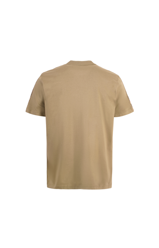 Check Trim Cotton T-shirt