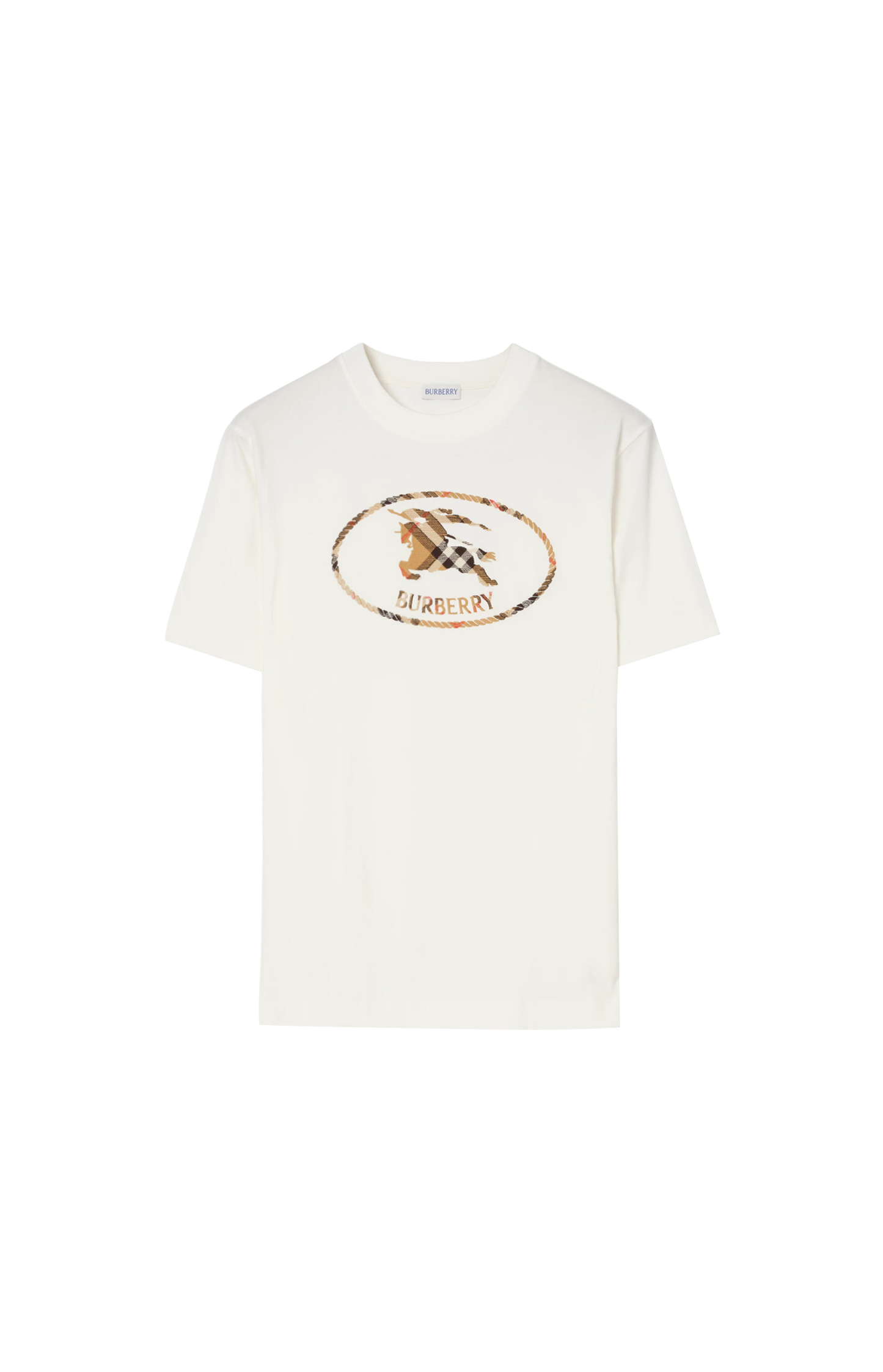 Check Knight stamp cotton T-shirt