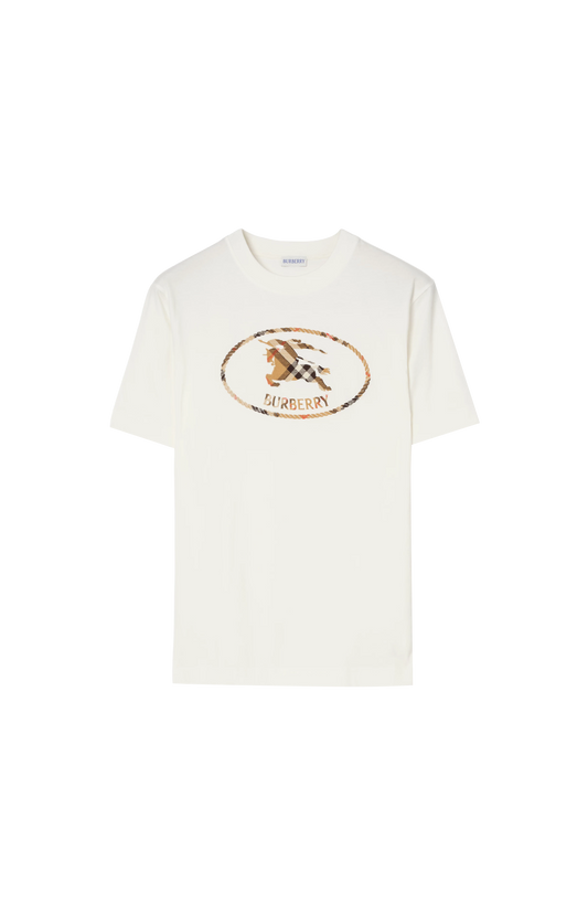 Check Knight stamp cotton T-shirt