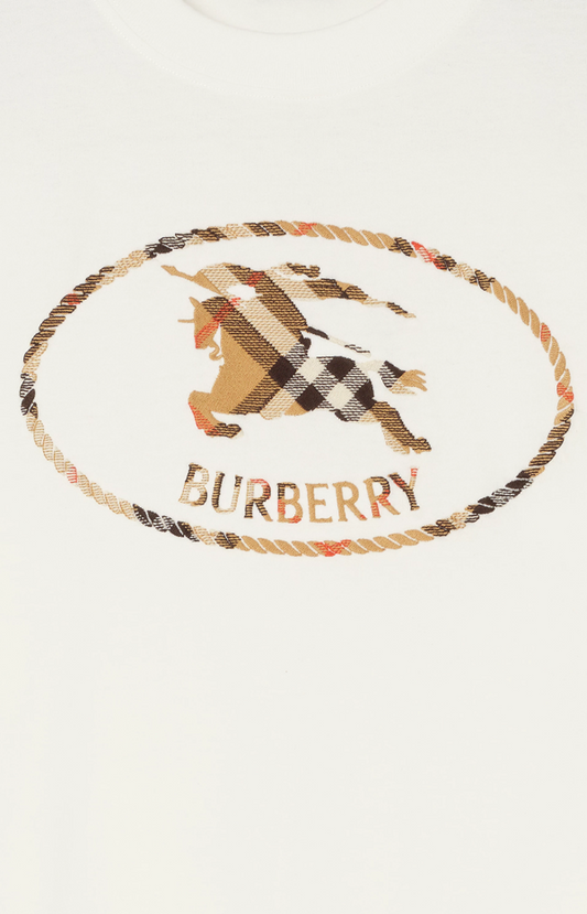 Check Knight stamp cotton T-shirt