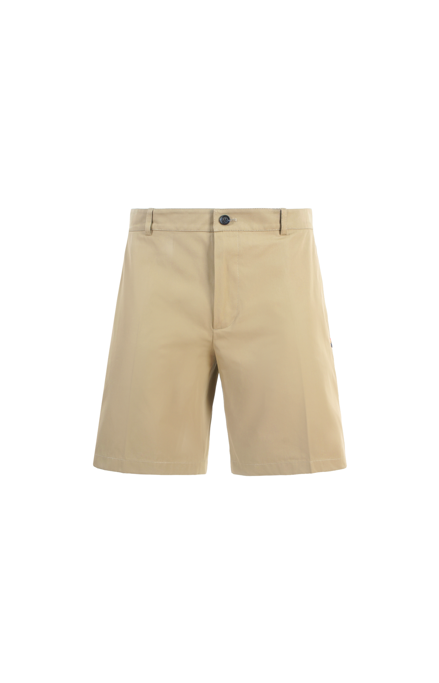 Beige shorts on a white background