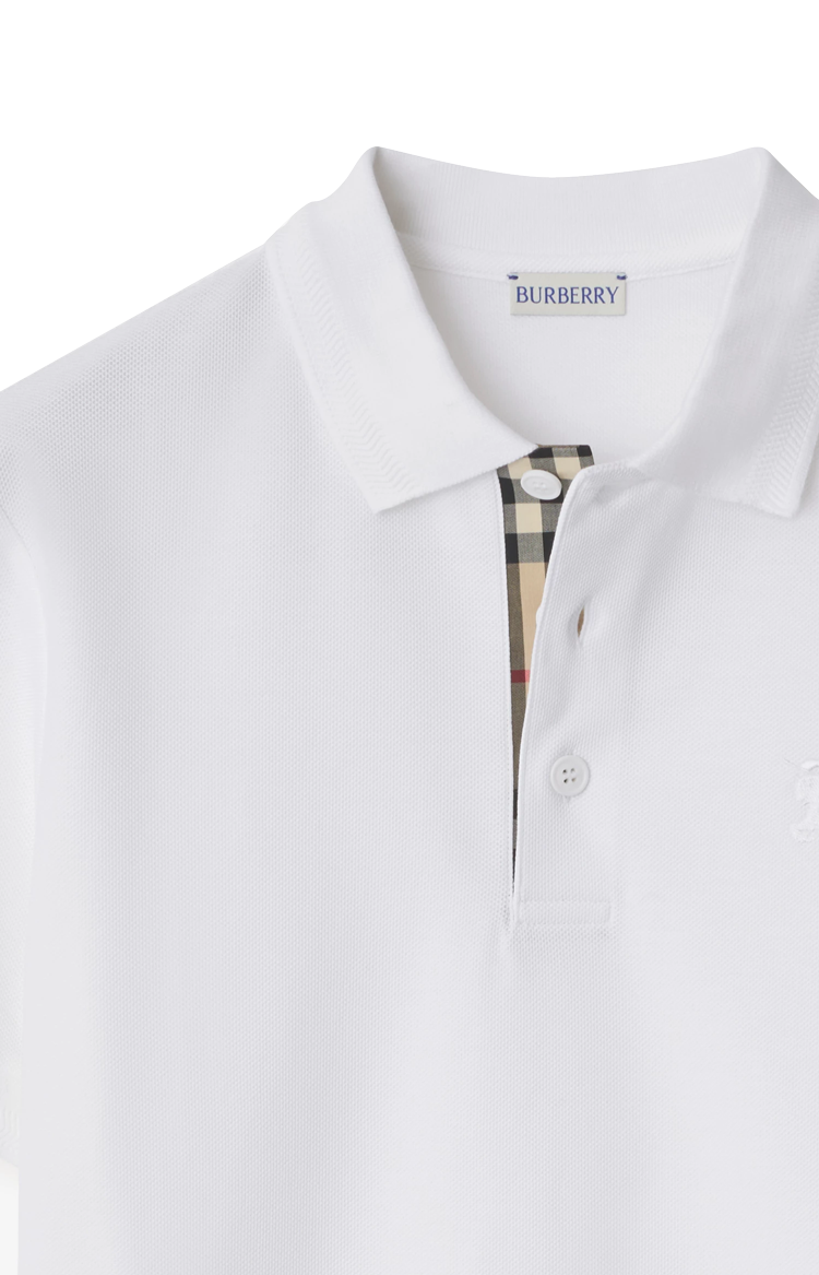 Cotton Polo Shirt in White