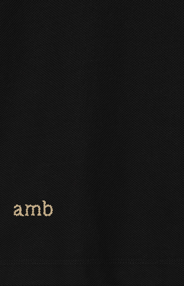 Check-trim cotton polo shirt