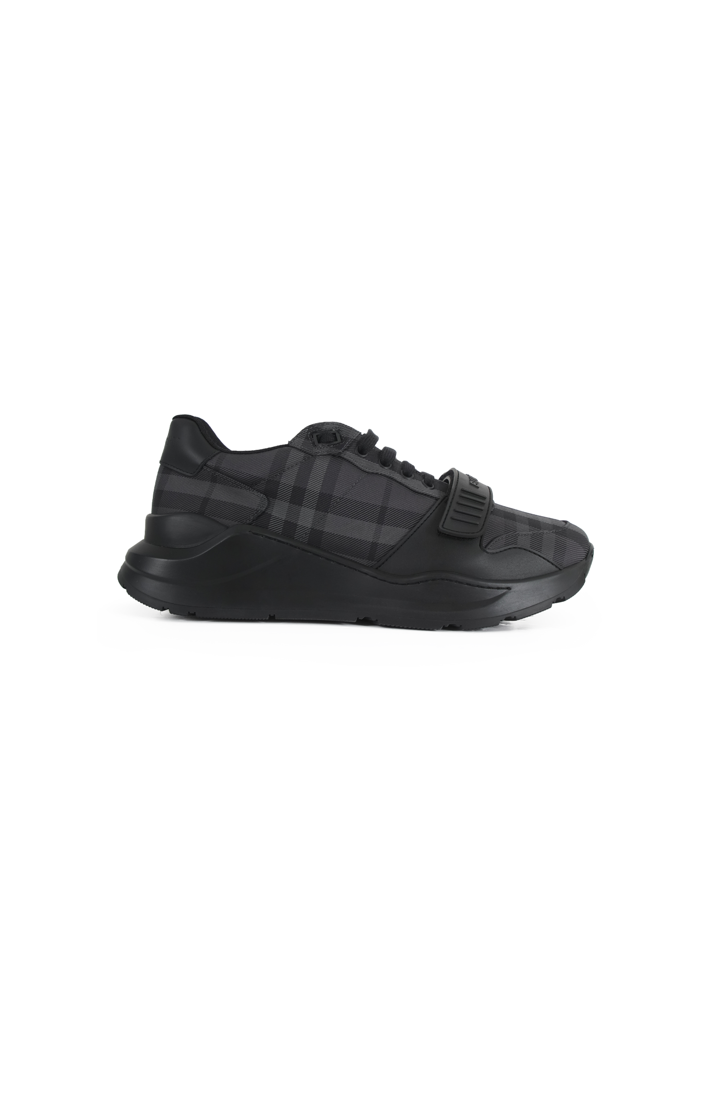 Check, Suede and Leather Sneakers