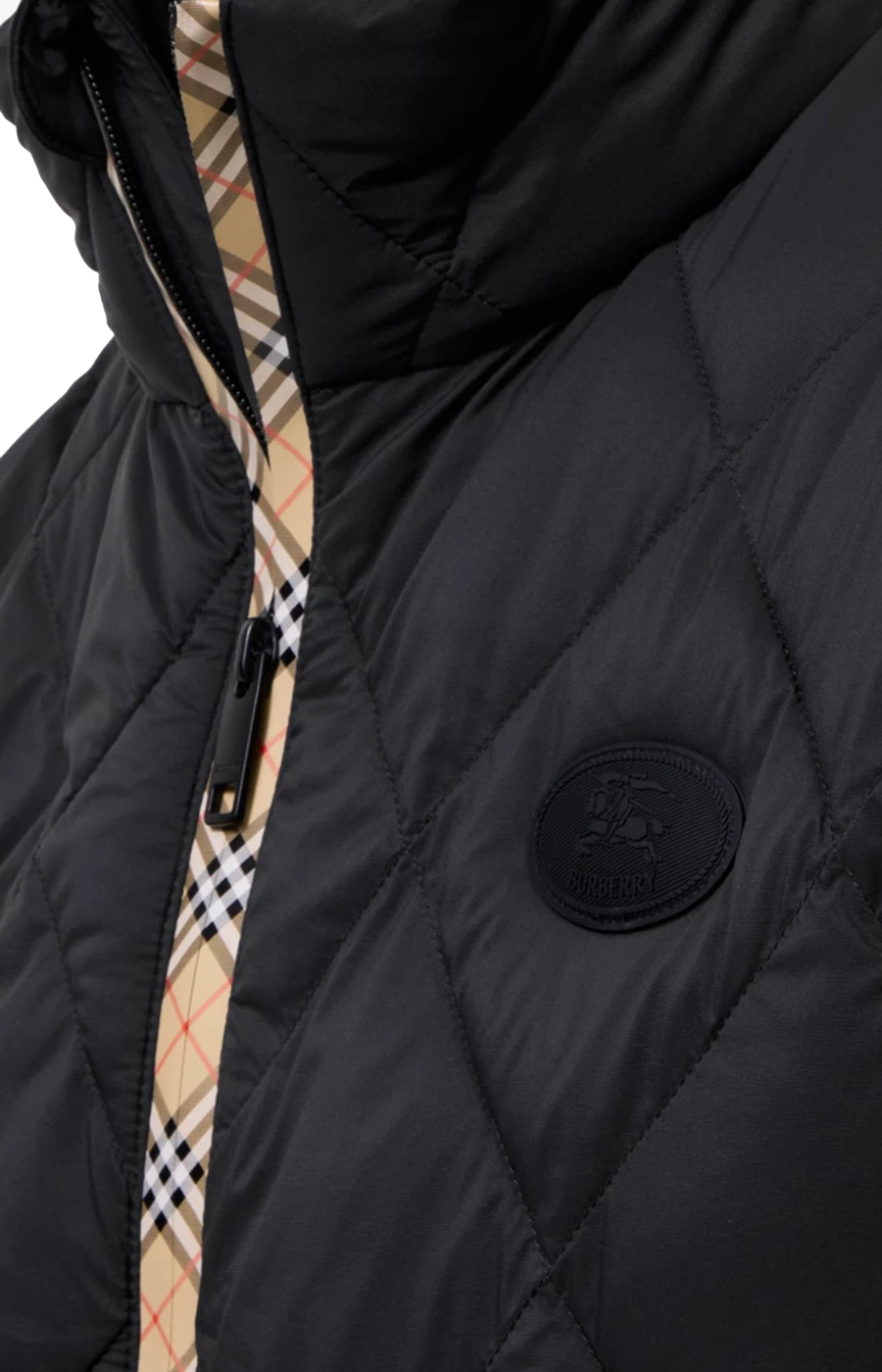 Packable Quilted Nylon Acresford Gilet in Black